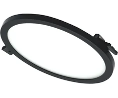 Tope Lighting Įmontuojamas apvalus juodas LED šviestuvas "SPLIT" 16W-4000K