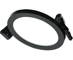 Tope Lighting Įmontuojamas apvalus juodas LED šviestuvas "SPLIT" 5W-4000K
