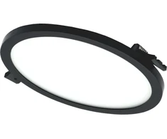 Tope Lighting Įmontuojamas apvalus juodas LED šviestuvas "SPLIT" 22W-4000K
