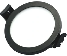 Tope Lighting Įmontuojamas apvalus juodas LED šviestuvas "SPLIT" 5W-4000K