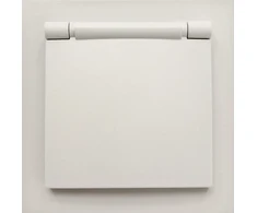 Tope Lighting Kreminis kištukinis lizdas su dangteliu IP44 "BORA" (su įžeminimu, be rėmelio)