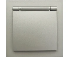 Tope Lighting Pilkas kištukinis lizdas su dangteliu IP44 "BORA" (su įžeminimu, be rėmelio)