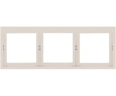 Tope Lighting Trijų vietų kreminis rėmelis "BORA"