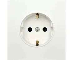 Tope Lighting Viengubas baltas kištukinis lizdas "BORA" (su įžeminimu, be rėmelio)