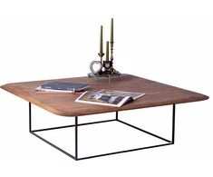Kavos staliukas Soap Walnut, 120cm, ąžuolo faneruotė