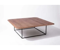 Kavos staliukas Soap Walnut, 120cm, ąžuolo faneruotė