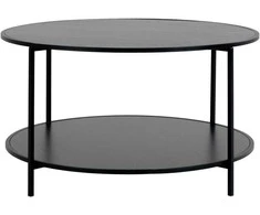 Kavos staliukas Vita, apvalus, 80 cm skersm. x 45 cm (juoda).
