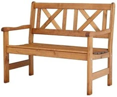 Sulankstomas lauko suoliukas sofa su atlošu MALMO, rudas/medaus spalvos