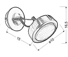 Candel Sieninis šviestuvas 5591-15788
