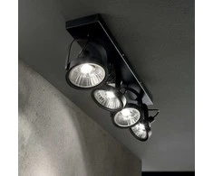 Sieninis šviestuvas Ideal Lux Ceiling lamp with 4 lights GLIM, GU10, chrome