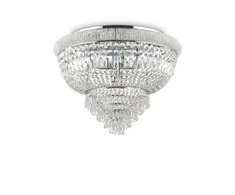 Lubinis šviestuvas Ideal Lux Ceiling lamp with 24 lights DUBAI, E14, sidabrinis color