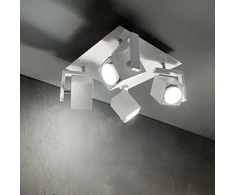 Lubinis šviestuvas Ideal Lux Ceiling lamp with 4 lights MOUSE, GU10, chrome