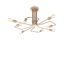 Lubinis šviestuvas Ideal Lux Wall lamp with 2 lights TRIUMPH, E27, copper