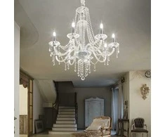 Pakabinamas šviestuvas Ideal Lux Suspended lamp with 8 lights AMADEUS, E14, nickel