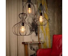 Pakabinamas šviestuvas Ideal Lux Suspended lamp with 1 light AMPOLLA, E27, baltas