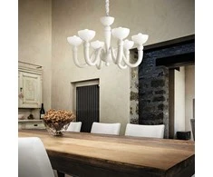 Pakabinamas šviestuvas Ideal Lux Suspended lamp with 8 lights BON BON, E14, amber color