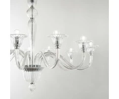 Pakabinamas šviestuvas Ideal Lux Suspended lamp with 8 lights BRIGITTA, E14, juodas