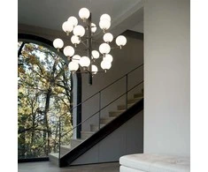 Pakabinamas šviestuvas Ideal Lux Suspended lamp with 20 lights COPERNICO, G9, juodas