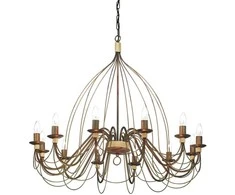 Pakabinamas šviestuvas Ideal Lux Suspended lamp with 12 lights CORTE, E14, red