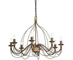Pakabinamas šviestuvas Ideal Lux Suspended lamp with 8 lights CORTE, E14, auksinis color