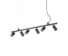 Pakabinamas šviestuvas Ideal Lux 7,3W wall lamp with 6 lights OMEGA, 3000K, antracite