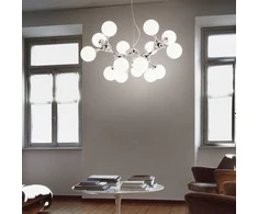 Pakabinamas šviestuvas Ideal Lux Suspended lamp with 15 lights NODI, E14, transparent