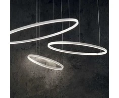 Ideal Lux 30W pakabinamas šviestuvas ORACLE SLIM, juodas, 3000K