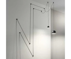 Pakabinamas šviestuvas Ideal Lux Suspended lamp with 1 light TALL, E27, juodas
