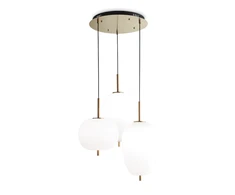 Pakabinamas šviestuvas Ideal Lux 1W wall lamp with 2 lights SHERATON, 3000K, ruda