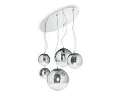 Pakabinamas šviestuvas Ideal Lux Suspended lamp with 5 lights MAPA, E27, amber color