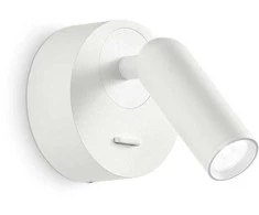 Ideal Lux Sieninis šviestuvas Bean Round Ap Bianco