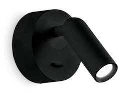 Ideal Lux Sieninis šviestuvas Bean Round Ap Nero