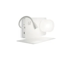 Sieninis šviestuvas Ideal Lux 34W wall lamp with 2 lights LINUS, 3000K, baltas