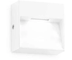 Sieninis šviestuvas Ideal Lux 1,5W LED sieninis fasado šviestuvas DEDRA, baltas, 3000K, IP65, 328638