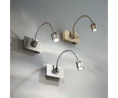 Sieninis šviestuvas Ideal Lux 3W wall lamp with 1 light DYNAMO, 4000K, sidabrinis color