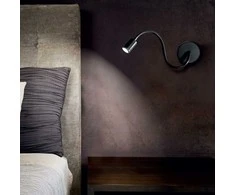 Sieninis šviestuvas Ideal Lux 3W wall lamp with 1 light FOCUS-1, 3000K, juodas