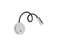 Sieninis šviestuvas Ideal Lux 3W wall lamp with 1 light FOCUS-1, 3000K, baltas
