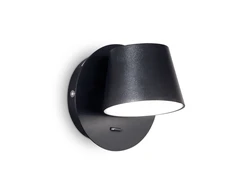 Sieninis šviestuvas Ideal Lux 6W wall lamp with 30 lights GIM, 3000K, juodas