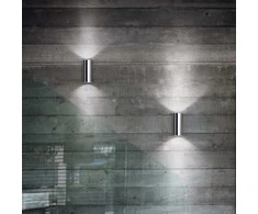 Sieninis šviestuvas Ideal Lux Wall lamp with 2 lights LOOK, GU10, nickel