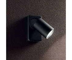 Sieninis šviestuvas Ideal Lux Wall lamp with 1 light RUDY, GU10, juodas