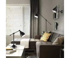 Ideal Lux Floor lamp with 1 light NEWTON, E27, juodas