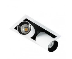 Lubinis šviestuvas Italux Įleidžiamas LED šviestuvas GL7117-2/12W 4000K WH+BL
