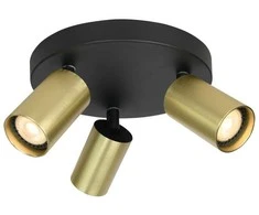 Italux Lubinis šviestuvas Nesto SPL-23436-3R-BK-BRSS