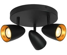 Italux Lubinis šviestuvas Tino SPL-36748-3R-BK-GD