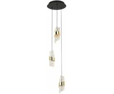 Italux Pakabinamas šviestuvas Tonga PND-26374-3-23W-3K-BK-GD