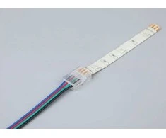 Jungtis RGB LED juostoms 10mm, laido ilgis 10cm