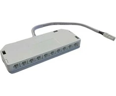 LED juostų greito sujungimo šakotuvas su 10 lizdų L813, 15cm laidas