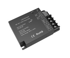 LED juostų valdymo sistemos radiobanginis imtuvas, 0/1-10V, „Push Dim“ (trys viename) 12 - 24V 1x20A vienos spalvos