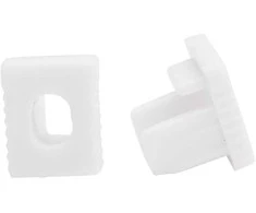 LED profilio VLT-XT-231 galinis dangtelis, spalva: balta, sidabro, antracito, juoda, aukso - Juoda
