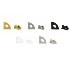 LED profilio VLT-XT-407 galinis dangtelis, spalva: balta, sidabro, antracito, juoda, aukso - Sidabrinė